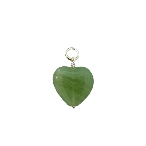 Pico - French Grande Heart Vedhng, Jade Green