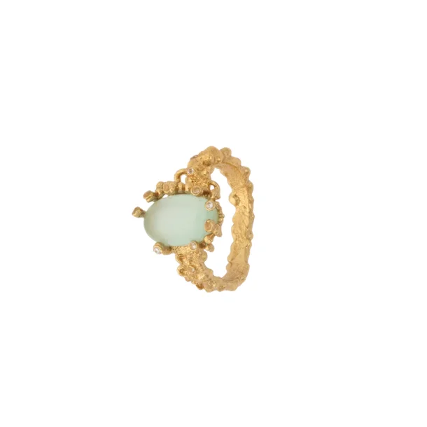 House of Vincent - Delusive Truth Ring, Mint Chalcedony