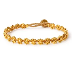 Ibu Jewels - Cap Flower Armb�nd, Gold