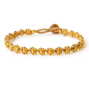 Ibu Jewels - Cap Flower Armb�nd, Gold
