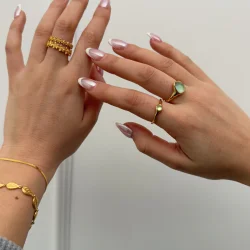 Izabel Camille - Athena Ring, Bl�/Gr�n