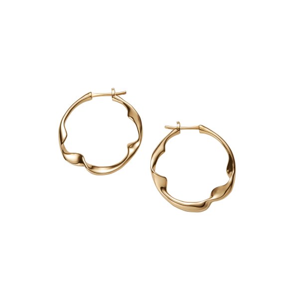 Maria Black - Drift Hoops Medium �reringe, Forgyldt