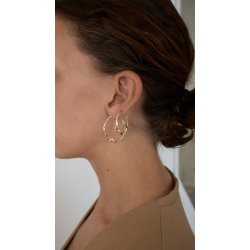 Maria Black - Drift Hoops Medium �reringe, Forgyldt