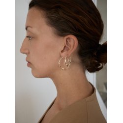 Maria Black - Drift Hoops Medium �reringe, Forgyldt