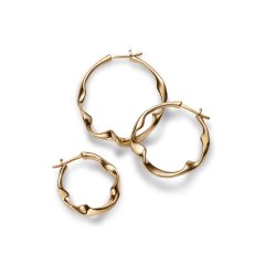 Maria Black - Drift Hoops Medium �reringe, Forgyldt
