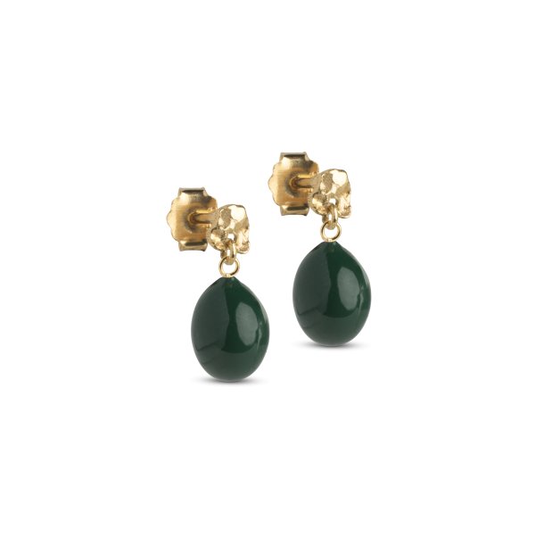 Enamel - Studs, Poe, Petrol Green