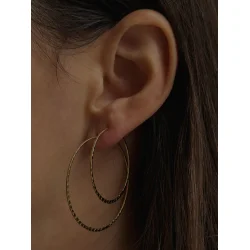 Pico - Alma Medium Hoops reringe, Guld