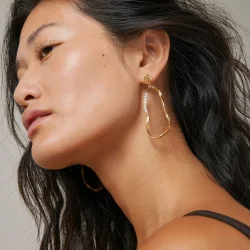 Enamel - Aloma Pearl Large Earrings