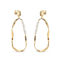 Enamel - Aloma Pearl Large Earrings