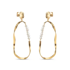 Enamel - Aloma Pearl Large Earrings