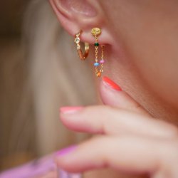 Enamel - Lola Earrings, Dreamy