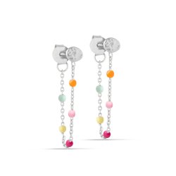 Enamel - Lola Earrings, Rainbow 
