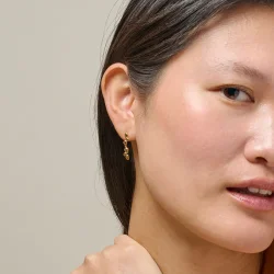 Enamel - Nara Drop �reringe, Forgyldt