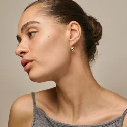 Enamel - Poma Drop Heart reringe, Forgyldt