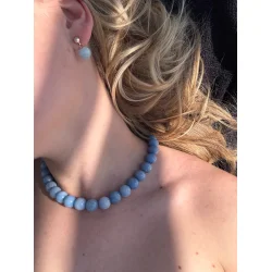 So - Faro Krystal Halskde, Akvamarin (Mod)