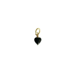 Pico - French Mini Heart Vedhng, Black