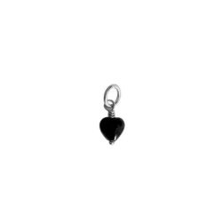 Pico - French Mini Heart Vedhng, Black