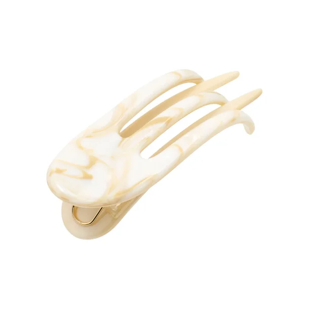 Pico - Julie Flat H�rklemme, White Granit