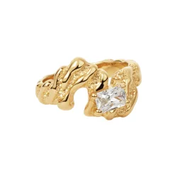 Camille Brinch - Flare Zebra Ring, Forgyldt