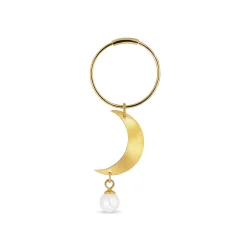 Jane Knig - Half Moon Earrings With Pearl