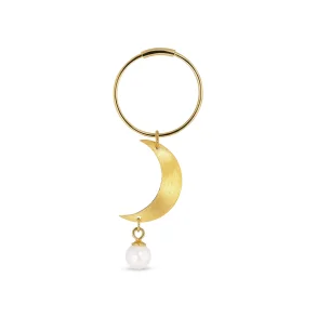 Jane Knig - Half Moon Earrings With Pearl