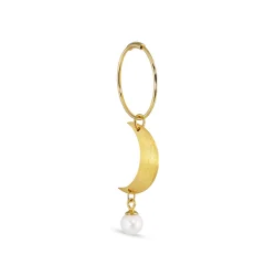 Jane Knig - Half Moon Earrings With Pearl