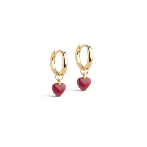 Enamel - Amore Hoops �reringe, Bordeaux