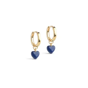Enamel - Amore Hoops �reringe, Indigo