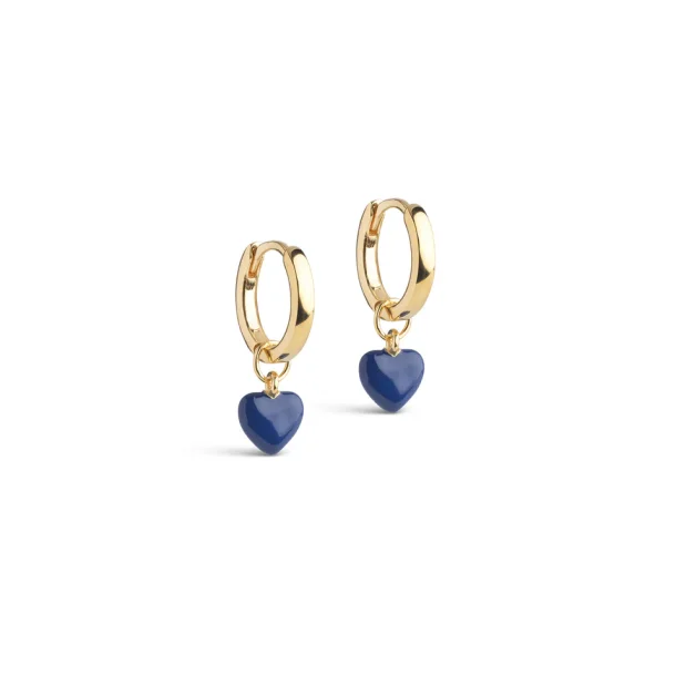 Enamel - Amore Hoops �reringe, Indigo