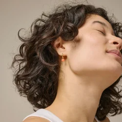 Enamel - Amore Hoops �reringe, Light Coral