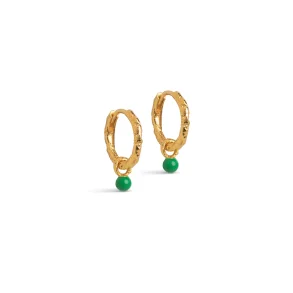 Enamel - Belle Hoops, Grass Green