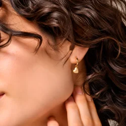 Enamel - Grand Amore Hoops, Forgyldt