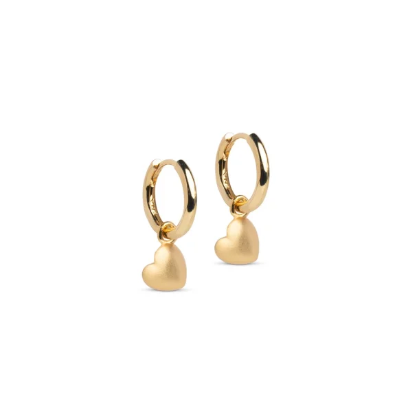 Enamel - Grand Amore Hoops, Forgyldt