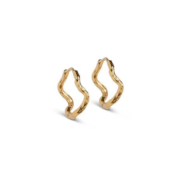 Enamel - Hoops Holly Large, Forgyldt