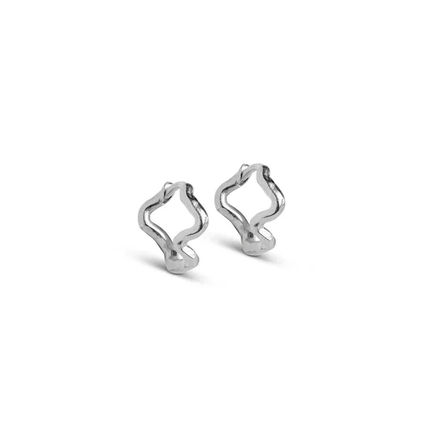 Enamel - Hoops Holly Small, Slv