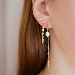 Enamel - Lola Earrings, Rainbow 