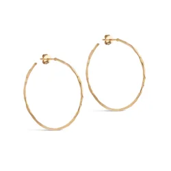 Enamel - Organic Arena Hoops Large, Forgyldt