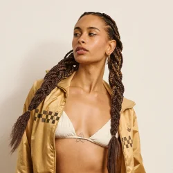 Enamel - Organic Arena Hoops Medium, Forgyldt