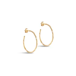 Enamel - Organic Arena Hoops Medium, Forgyldt