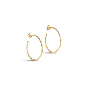 Enamel - Organic Arena Hoops Medium, Forgyldt