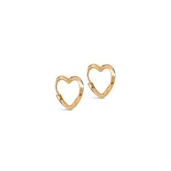 Enamel - Hoops, Organic Heart Small