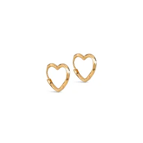 Enamel - Hoops, Organic Heart Small