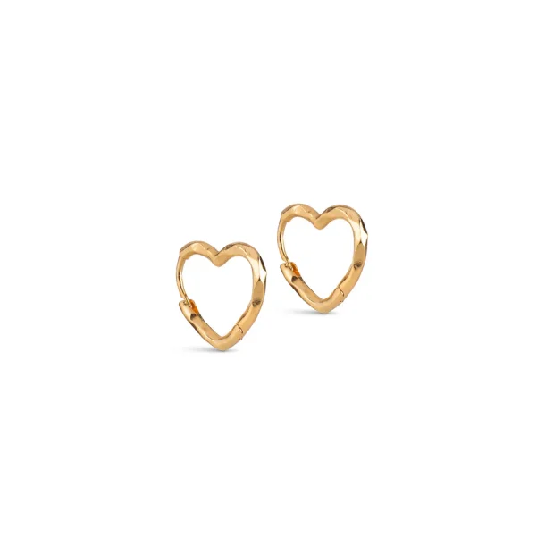 Enamel - Hoops, Organic Heart Small
