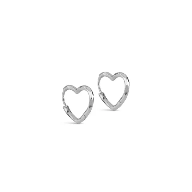 Enamel - Hoops, Organic Heart Small