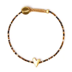 Ibu Jewels - Lulu Heart Mix Armb�nd, Black Mix