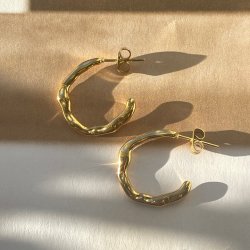 Gabi x Sistie2ND - Hoops Small, Forgyldt