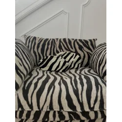 Pico - Lille Rosalia Clutch Taske, Zebra/Ivory