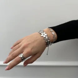 Sistie 2nd - Camellia Bangle Armbnd, Slv