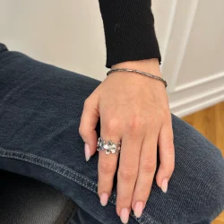  Sistie 2nd - Smalt Clara Armbnd, Slv