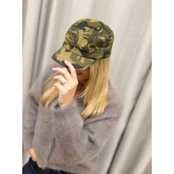 Black Colour - Glenna Camouflage Kasket, Camouflage